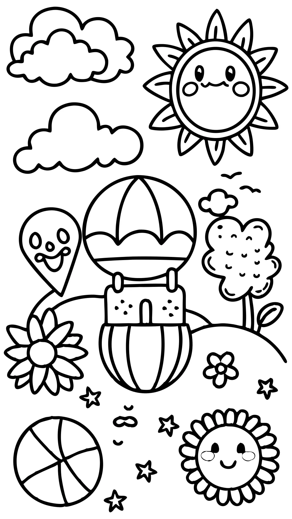 kids summer coloring pages